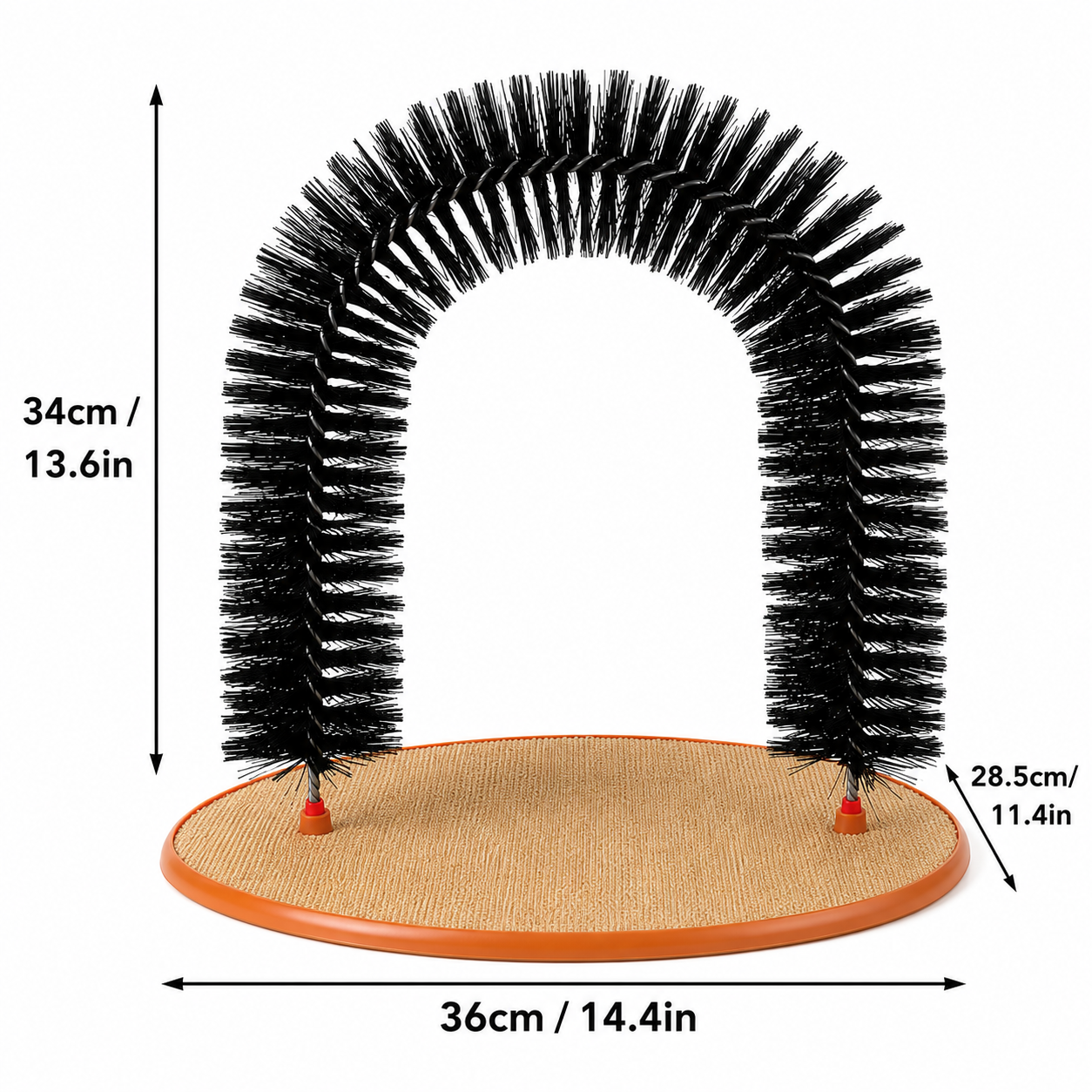 Cat Grooming and Massage Arch with Scratcher