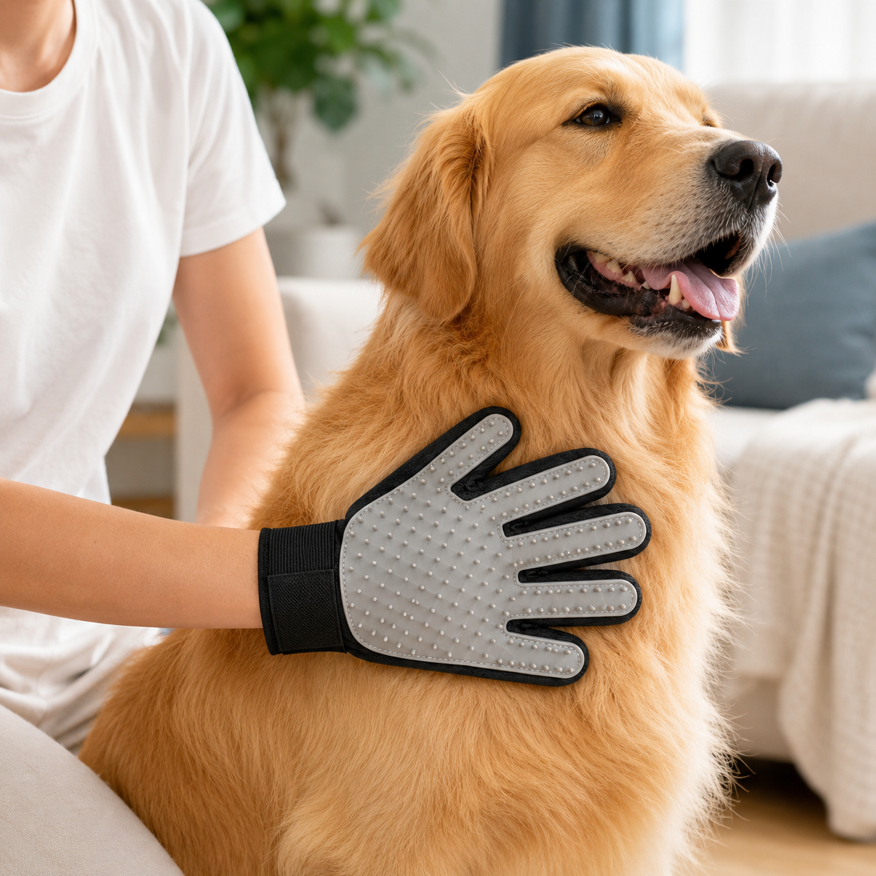 Anti-Shedding Grooming Glove for Dogs and Cats