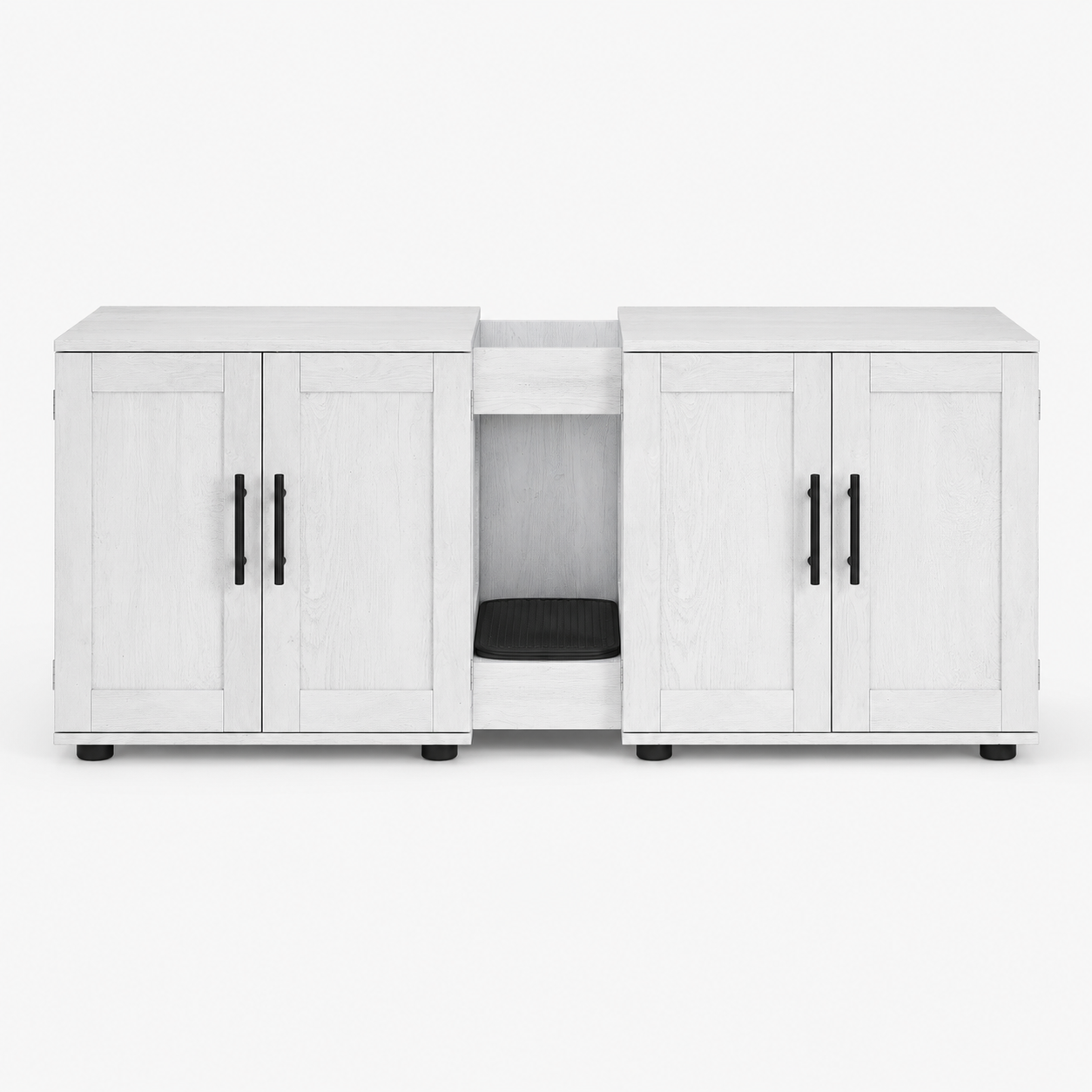 Double Cat Litter Box Enclosure
